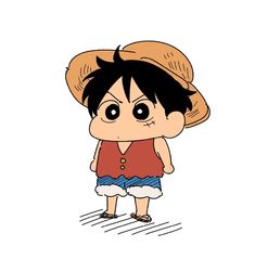 Shinchan One Piece, Luffy Cute Drawing, Chibi Luffy Kawaii, Chibi Luffy, Baby Luffy, Luffy Cartoon, Luffy Cute, Chibi One Piece, One Piece Chibi