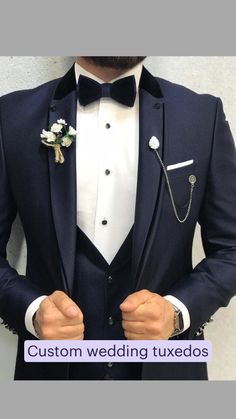 Wedding Suits Men Blue, Tuxedo Colors, Shawl Collar Tuxedo, Navy Blue Tuxedos, Der Gentleman, Pants Gift, Blue Tuxedos, Slim Fit Tuxedo