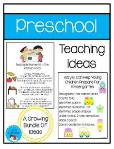 a poster with the words teaching ideas on it and an image of children in school