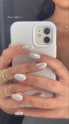 Best Summer Nail Color, Summer Nail Color, White Chrome Nails, Nail Color Trends, Trends For 2024