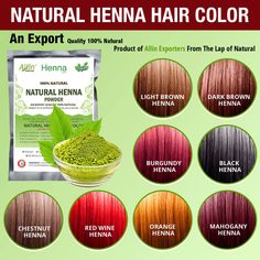 Limited Stocks Only...... Hurry Up !!!! GUARANTEED BEST PRICE at EBAY    Organic Henna Hair Dye Color Powder Herbal Natural Conditioner No PPD No Ammonia 100% Pure Natural Organic Henna for Hair Color - Henna Hair Dye - Chemical Free GET 1 SHOWER CAP & GLOVES FREE WITH EACH BUY OF HENNA HENNA HAIR COLOR - 100% ORGANIC AND NATURAL WAY OF COLORING HAIR - 60 GRAMS Free to use hand gloves Each Organic Hair Henna Sachet Weighs 60 Grams NO Ammonia, NO PPD, NO Metallic Salts - Only Pure Natural Henna! Henna For Hair Color, Henna Natural Hair, Brown Henna, Organic Hair Color, Henna Color