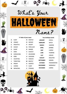 a halloween party game with pumpkins and bats