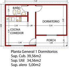 the floor plan for a small house