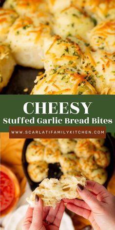 cheesy stuffed garlic bread bites are the perfect appetizer for any party