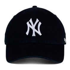 Baseball is the classic American sport and nothing is more classic than the look of this New York Yankees MLB black and white clean up cap. This low-crown, slightly curved bill hat is adjustable and shows your love for favorite team with their raised embroidery logo front and center. This style is presented in partnership with Lids® and is excluded from all promotions; unless otherwise specified. | '47 Men's New York Yankees MLB Clean Up Cap in Black NODIM Classic Baseball Cap For Sports Events, Classic Baseball Cap With Curved Visor For Sports Events, Classic Baseball Cap For Game Day, Classic Dad Hat For Sports Events, Collegiate Black Cotton Baseball Cap, Black Collegiate Cotton Baseball Cap, Repaint Imvu, Chilling Vibes, Cap Png