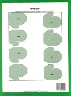 an image of a pattern for the quilting tablecloths, with instructions to make it