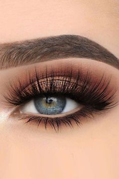 Mat Makeup, Bronze Smokey Eye, Makeup Cantik, Tutorial Eyeliner, Mekap Mata, Video Makeup, Makeup Tip, Smink Inspiration