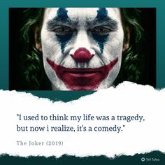 Our quote of the month is by The Joker! Quote Of The Month, Joker Quote, Monthly Quotes, Movie Guide, Movie Facts, Joker Quotes, We Movie