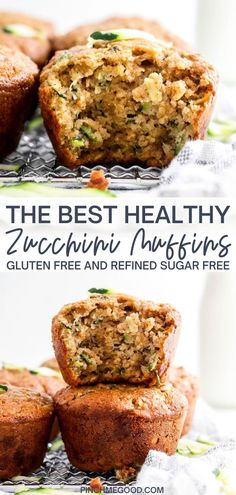 the best healthy zucchini muffins gluten free and refried sugar free