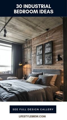 30 innovative industrial bedroom ideas featuring modern designs with exposed materials and contemporary décor, exploring unique design elements to create a chic urban space.