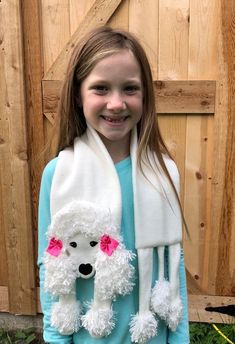 Poodle Scarf PDF  instant download Sewing Pattern, fun easy kids, fleece,Dog lovers gift, full sized pattern, Snuggle Puppy, Scarf Sewing, Scarf Sewing Pattern, Crochet Kids Scarf, Kids Fleece, Kids Scarf, Sewing Projects For Beginners, Easy Sewing Projects