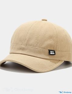 OrcaJump - 1pc Cotton Short Brim Baseball Cap Dad Hat Solid Color Visor Cap for Women Men Outdoor Casual Snapback Hat Outdoor Fitted Cap, Classic Solid Snapback Visor Hat, Classic Solid Color Visor Snapback Hat, Casual Brown Flat Cap Trucker Hat, Beige Flat Cap, One Size Fits Most, Beige Flat Cap One Size Fits Most, One Size Fits Most Beige Flat Cap, Adjustable Solid Visor Fitted Hat, Adjustable Solid Color Visor Hat