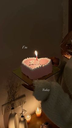 a birthday cake sitting on top of a table