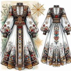 Ukrainian Fashion Modern, Norway Dress Traditional, Norway Traditional Clothing, Slavic Outfit, Nordic Dress, Norwegian Dress, Russian Traditional Dress, Traditional German Clothing, Norwegian Bunad