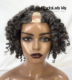 salt pepper U part wig Human Hair cheap U-Part wigs deep curly style grey women wigs for women gray Upart wigs free shipping Upart Size:1x4inch or 2x4inch (your own hair can come from part),other special upart size tell us in order. Upart Position:Left/Middle/Right Hair Density:130%/150%/180%  more density means thicker hair,refer to listed hair density picture. Hair Color: salt and pepper(grey and black) Cap Size: Medium Size (Default), small size and large size tell us in order. Upart Wigs, Women Wigs, U Part Wig, U Part, U Part Wigs, Thicker Hair, Deep Curly, Wig Human Hair, Hair Density