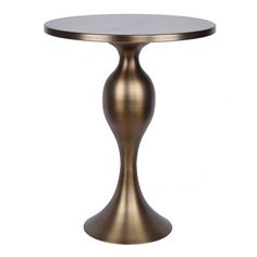 a round metal table with a glass top on an isolated white background for use as a centerpiece