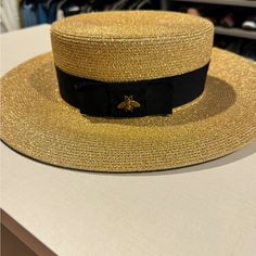 Size M Gucci Boating Hat From 2022 In Pristine Condition. Worn Once But Not For Long As It’s Just A Little Too Small For Me. Boat Hat, Womens Hats, Gucci Hat, Gucci Accessories, Black Tan, Boating, Black And Tan, Hats For Women, Women Accessories