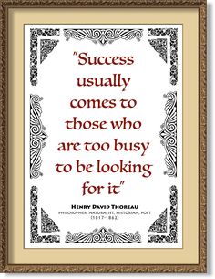 a quote from henry david thomas about success