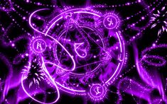 Pagan Pictures, Purple Magic Aesthetic, Transmutation Circle, Purple Magic, Purple Aesthetic Background, Violet Flame, Violet Background, Elemental Magic, Magic Symbols