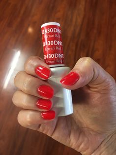 Dnd 430 Ferrari Red, Dnd 430 Ferrari Red Nails, Dnd Red Ferrari, Dnd Nail Colors Gel Polish Red, Dnd Ferrari Red Nails, Summer Red Nails Dnd, Ferrari Red Dnd, Dnd Ferrari Red, Red Ferrari Nails