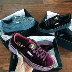 Fenty X Puma Shoes, Puma X Fenty, Fenty X Puma, Puma Suede, Puma X, Puma Shoes, Pumas Shoes, Crazy Shoes, Puma Platform Sneakers