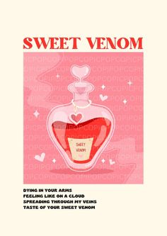 an advertisement for the perfume brand sweet venom