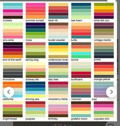 the color scheme for different colors in an iphone screen shot, with text below it