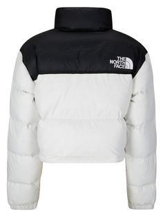 W Nuptse Short Jacket from The North FaceComposition: 100% Recycled Nylon North Face Jacket Short, Cropped North Face Jacket, Nuptse Short Jacket, The North Face Winter White Outerwear, North Face Nuptse Short Jacket, White Outerwear, North Face Shorts, The North Face Windproof Long-sleeve Outerwear, Herno Jacket