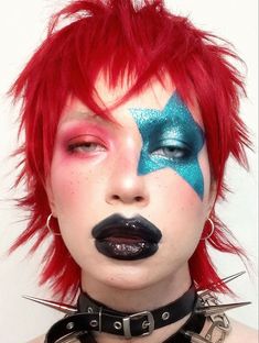 Colored Pencil Art, Funky Makeup, Vampire Bride, Drag Make-up, Punk Makeup, Reference Art, Drag Makeup, Swag Makeup, Art Face