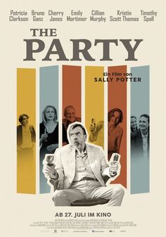 the party on blu with an older man sitting in front of him and other people standing around