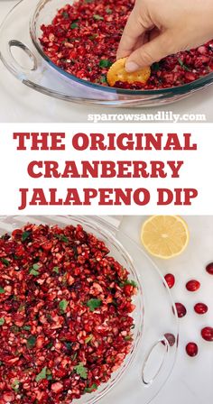 the original cranberry jalapeno dip recipe is so easy to make