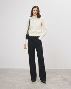 Relaxed-fit, low-rise boyfriend jean. Cut in heavy, nonstretch Japanese crosshatch denim, with a lived-in softness—the closest you can get to original 1970s denim. Zip fly and shank front closure. Classic five-pocket denim styling. Low Rise Boyfriend Jeans, Relaxed Straight Leg Jeans, Nili Lotan, Jeans White, Casual Winter Outfits, Denim Jean Jacket, Mid Rise Jeans, Boyfriend Fit, Casual Elegance