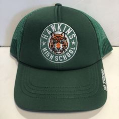 Hawkins High School green baseball cap adjustable NETFLIX 2020 STRANGER THINGS. Hawkins High School, Green Baseball Cap, Stranger Things, Baseball Cap, Baseball Hats, Accessories Hats, High School, Shoe Accessories, Mens Accessories