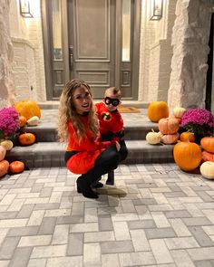 Fall Pumpkin | Mother Son Halloween Costume | Matching Halloween Costume with Toddler Matching Mom And Son Halloween Costumes, Mother Son Halloween Costumes, Mommy Baby Halloween Costumes, Mom And Baby Costumes, Halloween Costume Matching, Mommy Son Outfits, Mom Halloween Costumes, Baby Boy Halloween, Holloween Costume