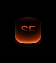 an orange square button with the letter sf on it's left hand side