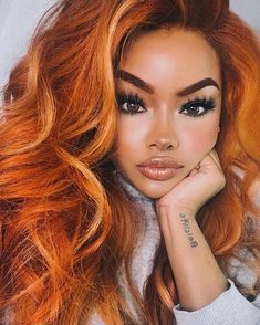 Have a GREAT hair day Lady Bosses!!  #hairinspiration #haironfleek #lifeonfleek #naturalbeauty #madamindigo Double Drawn Hair, Drawing Hair, Hair Techniques, Healthy Hair Journey, Front Lace Wigs Human Hair, Follow My Instagram, Orange Hair, Ginger Hair