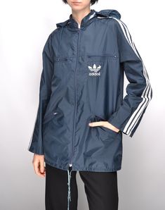 Adidas Vintage, Adidas Blue, Vintage Adidas, Blue Adidas, Blue Jacket, Size 16, Checks, Jackets For Women, Jackets & Coats