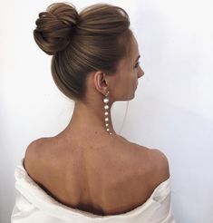 High Bun Wedding, High Updo, Braided Bun Hairstyles, Trendy Hairstyle, High Bun