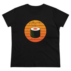 Personalized Father's Day Gift Idea 🧡Vintage Sushi Retro T-Shirt is a perfect gift idea if you need a present for your friend or family member who loves Sushi Rolls. Sushi lovers will freak out if you give them this Sushi T-Shirt as a gift. You've now found the staple t-shirt of your wardrobe. It's made of a thicker, heavier cotton, but it's still soft and comfy. And the double stitching on the neckline and sleeves add more durability to what is sure to be a favorite! * 100% ringspun cotton * 4 Retro Short Sleeve T-shirt For Gifts, Retro Short Sleeve T-shirt As A Gift, Retro Short Sleeve T-shirt As Gift, Gift Retro Black T-shirt, Dentist Cartoon, Japanese Sun, Dental Gifts, Retro Japanese, Personalized Fathers Day Gifts