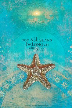 a starfish with the words, no all stars belong to the sky