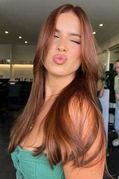 Ginger Brown Hair, Orange Brown Hair, Reddish Brown Hair Color, Copper Brown Hair Color, Red Brown Hair Color, Copper Blonde Hair Color, Copper Blonde Hair