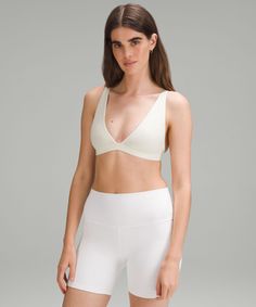 Pairs Well With Plunging Necklines. This Triangle-Shaped Bralette, Made From A Peach-Fuzz Soft Version Of Our Nulu Fabric, Has A Plush Feel And Adjustable Straps. Designed For Casual. Fabric Is Double Layered For Coverage, Support, And A Seriously Soft Feel On Both Sides:intended For A-D Cups. Adjustable Straps. Hook-And-Eye Closure For A Customized Underband Fit. | Wundermost Ultra-Soft Nulu Triangle Bralette A–D Cups Tennis Shop, Peach Fuzz, Triangle Bralette, Triangle Bra, Womens Bras, Triangle Shape, Lululemon Women, Plunging Neckline, Bralette