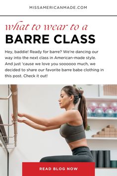 a woman is doing exercises on the wall with text that reads, what to wear to a