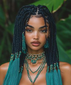 Boho Braids with Artistic Flair and Ombre Ombre Hairstyles For Black Women, Braiding Techniques, Boho Braided Hairstyles, Ethnic Beauty, Braided Hairdo, Cute Braided Hairstyles, Cornrow Hairstyles, Boho Braids, Baddie Hairstyles