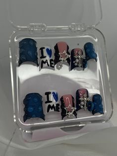 These Are Hand designed Custom Press On Nails , These Press On Nails Are Long-lasting Salon Nails, All Orders Come With A Glue Stick, Alcohol Pad,Cuticle pusher,And A Mini Nail File. Short Duck Nails, Nails Duck, Nails Press Ons, Custom Nails, Nails Gel Nails, Press Ons, Nails Gel, Nails Short