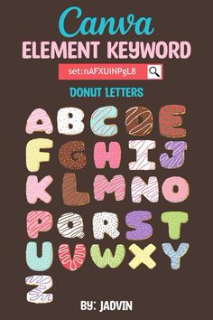 the canva font and numbers are shown in this handwritten alphabet book, which is also