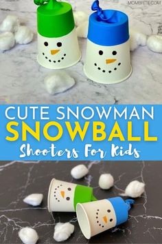 some snowman shots for kids to play with