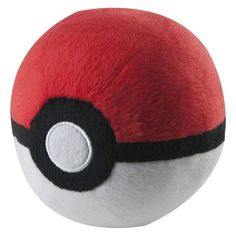 a close up of a pokeball on a white background