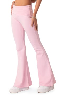 EDIKTED Naomi Flared Knit Pants | Nordstrom Flared Leggings, Cute Pants, Cute Preppy Outfits, Pantalon Large, Cute Everyday Outfits, Really Cute Outfits, Knit Pants, Dream Clothes, Preppy Outfits