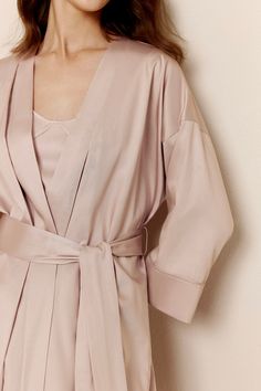 From our 2022 Spring & Summer Collection: a favorite of brand spokesperson Faye Wang, this Lyocell Long Pajama Robe is the ultimate in luxurious comfort and feminine lounge fashion. Details Materials & Care Shipping & Returns • Made from a lush TENCEL™ Lyocell blend with a drape & texture like silk.• Flowing kimono-style sleeves for freedom of movement and a sense of personal elegance.• Loose cut comfortably fits many body types, with an easily adjustable belt for a flattering silhouette. • Mate Lounge Fashion, Kimono Pajamas, Silk Robe Long, Pajama Fashion, Lounge Pajamas, Pajama Robe, Kimono Style, Silk Pajamas, Adjustable Belt